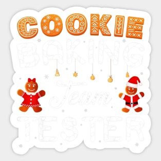 christmas cookie baking team tester2 Sticker